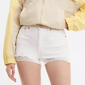 Levi’s High Rise Shorts - Salt White (Size